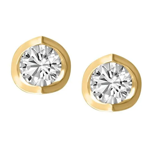 0.25 Carat Gold Diamond Stud Earrings