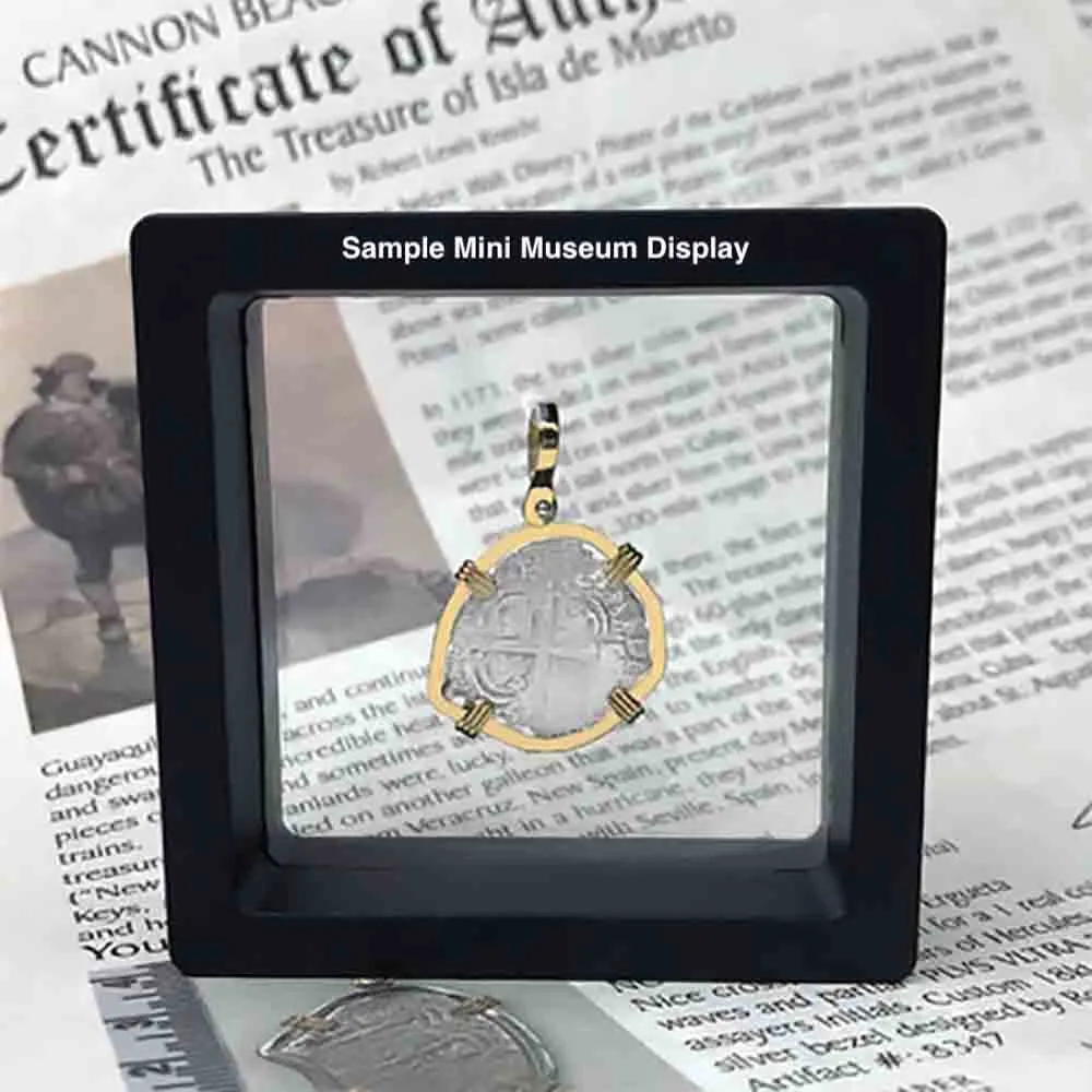 Biblical Widow's Mite 14K Gold and Sterling Silver Pendant | Artifact #3725