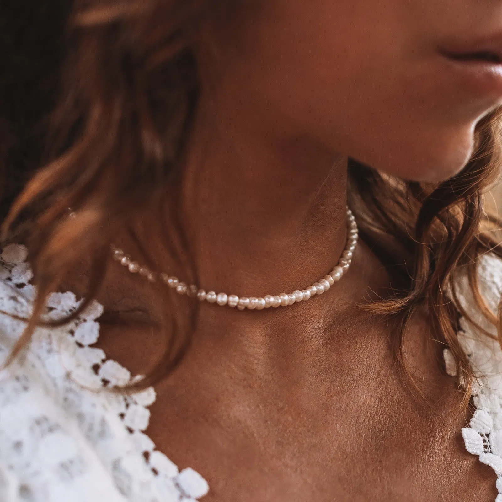 Bitty Freshwater Pearl Choker