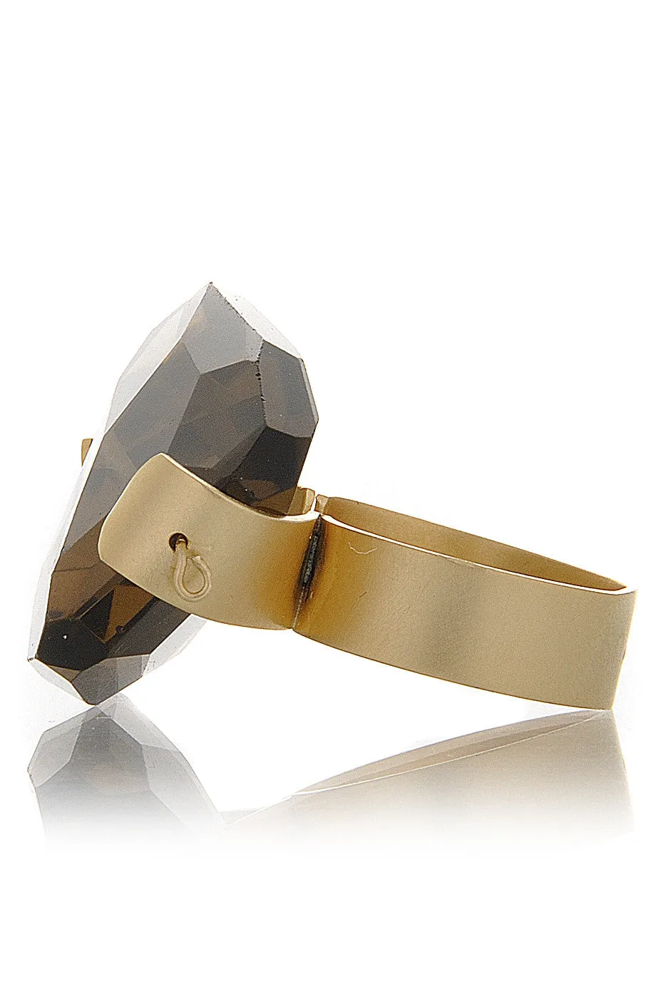 BY THE STONES SMOKY Topaz Gold Ring