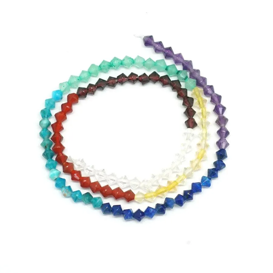 Chakra 4mm Faceted Bicone - 15-16 Inch