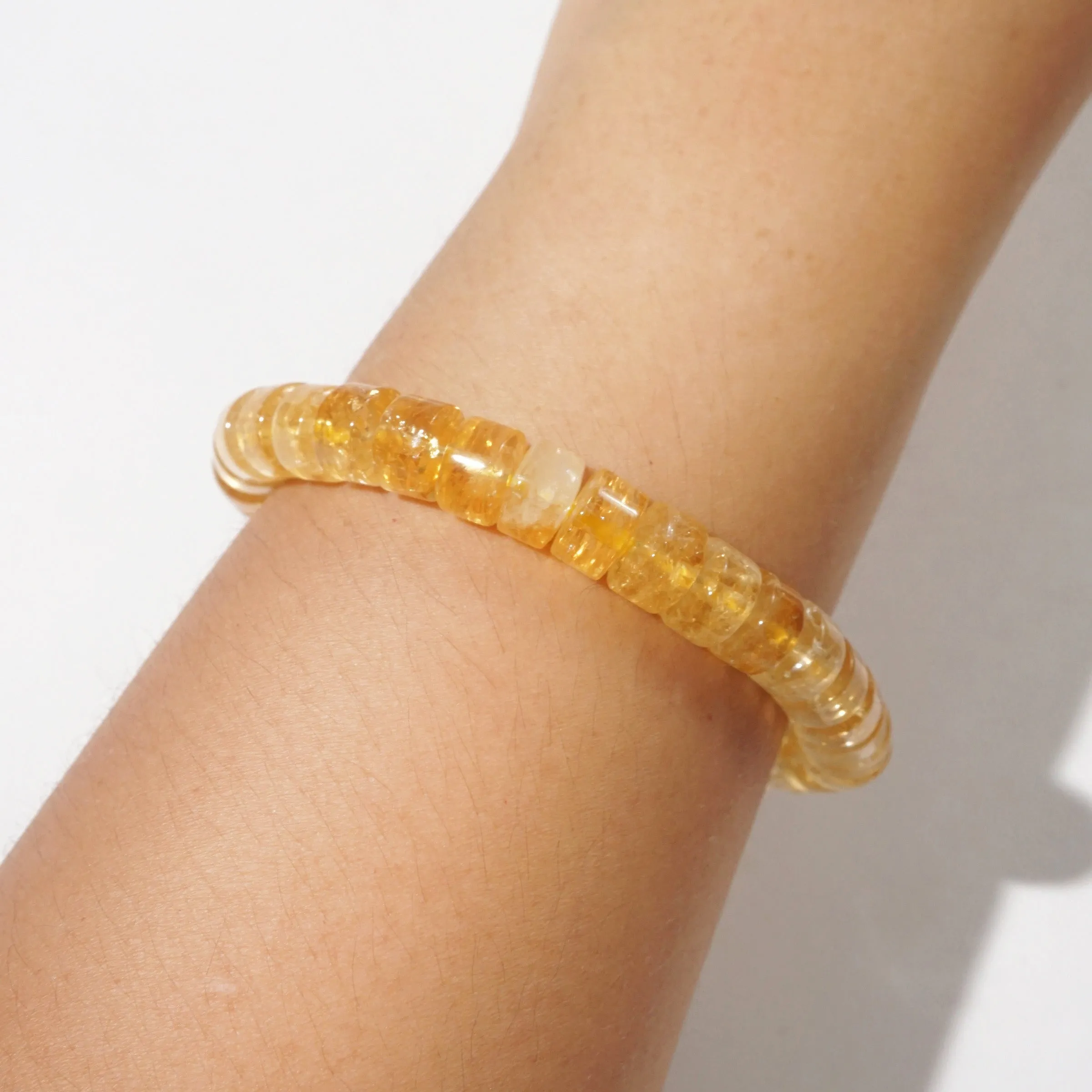 Citrine Discs 8mm