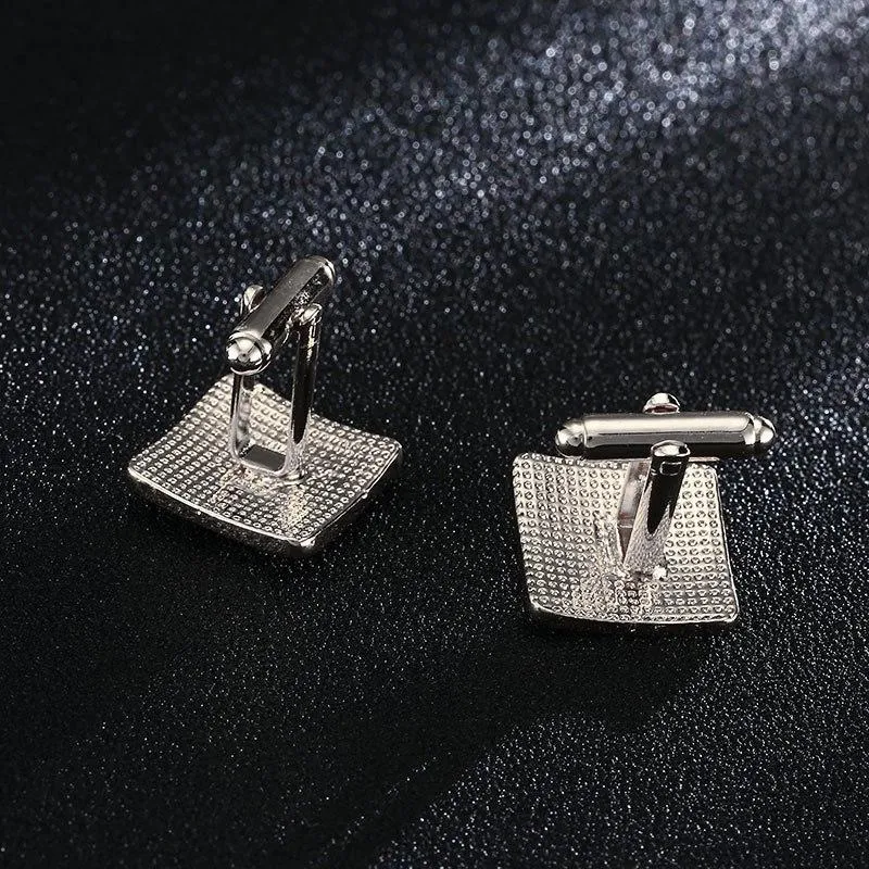 Classy Men Silver Luxury Cufflinks