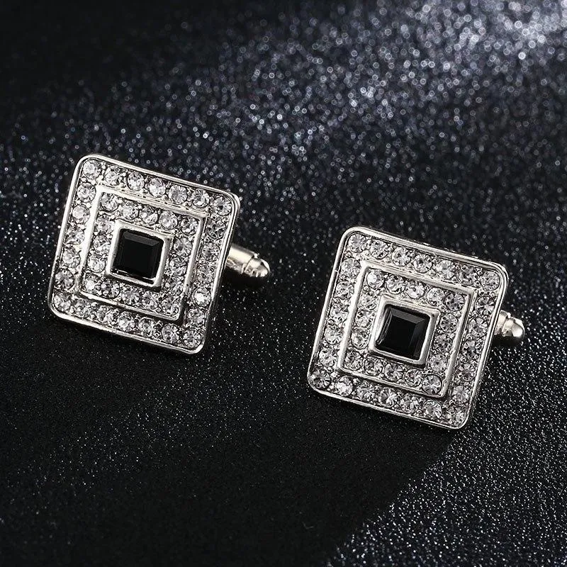 Classy Men Silver Luxury Cufflinks