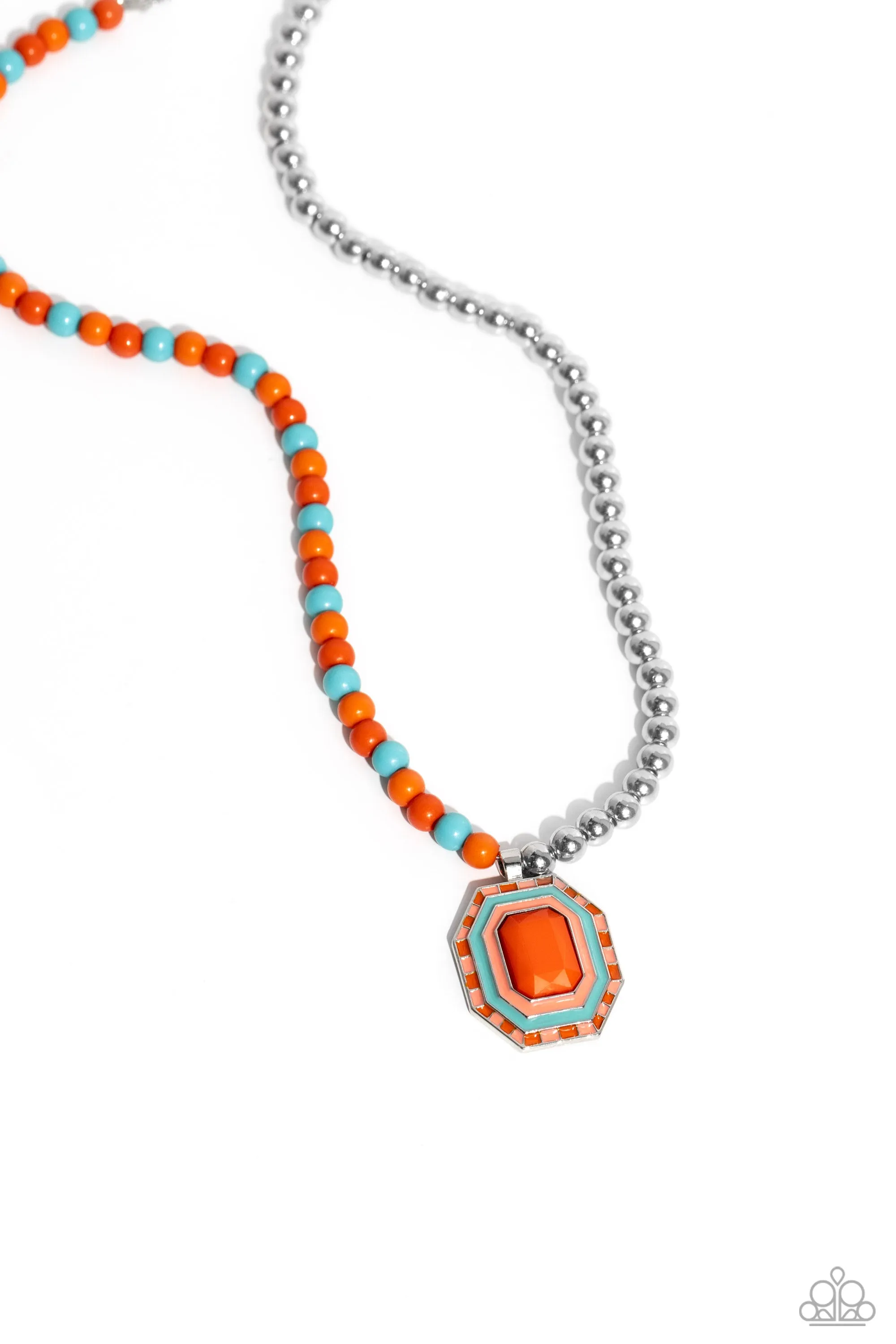 Contrasting Candy - Orange Paprazzi Accessories