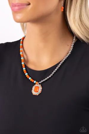 Contrasting Candy - Orange Paprazzi Accessories