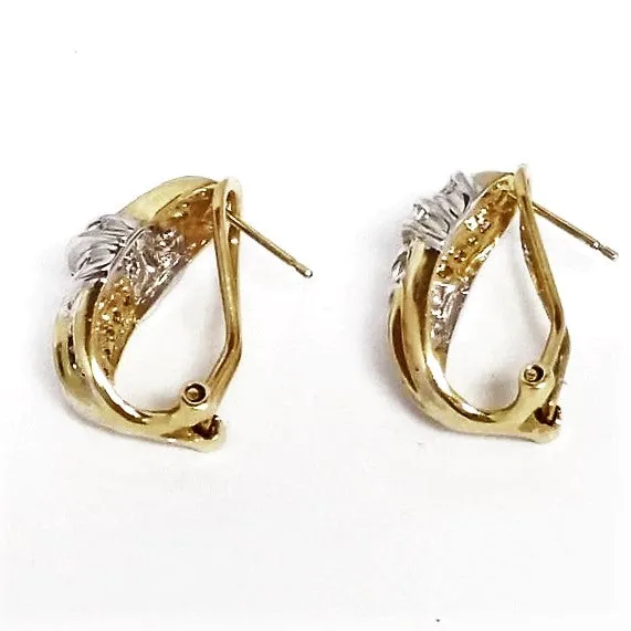 Diamond Knotted French Back Earrings
