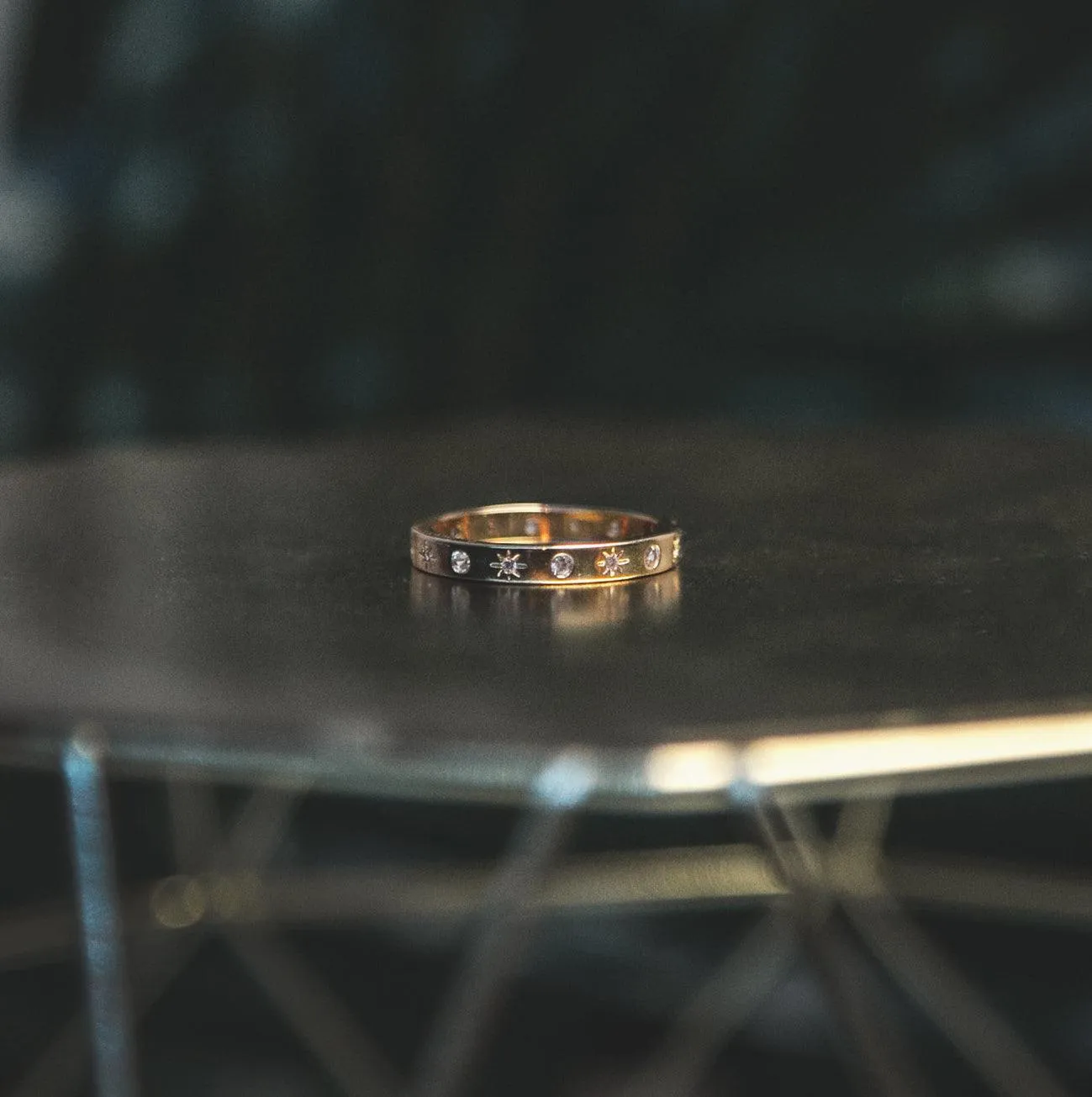 Faith Star Studded Ring | 18K Gold Plated