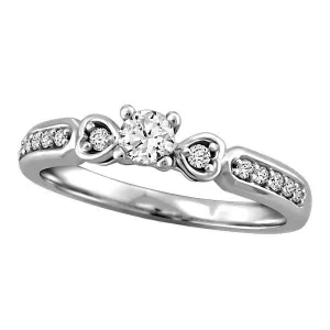 Fire of the North White Gold Canadian Diamond Engagement Ring