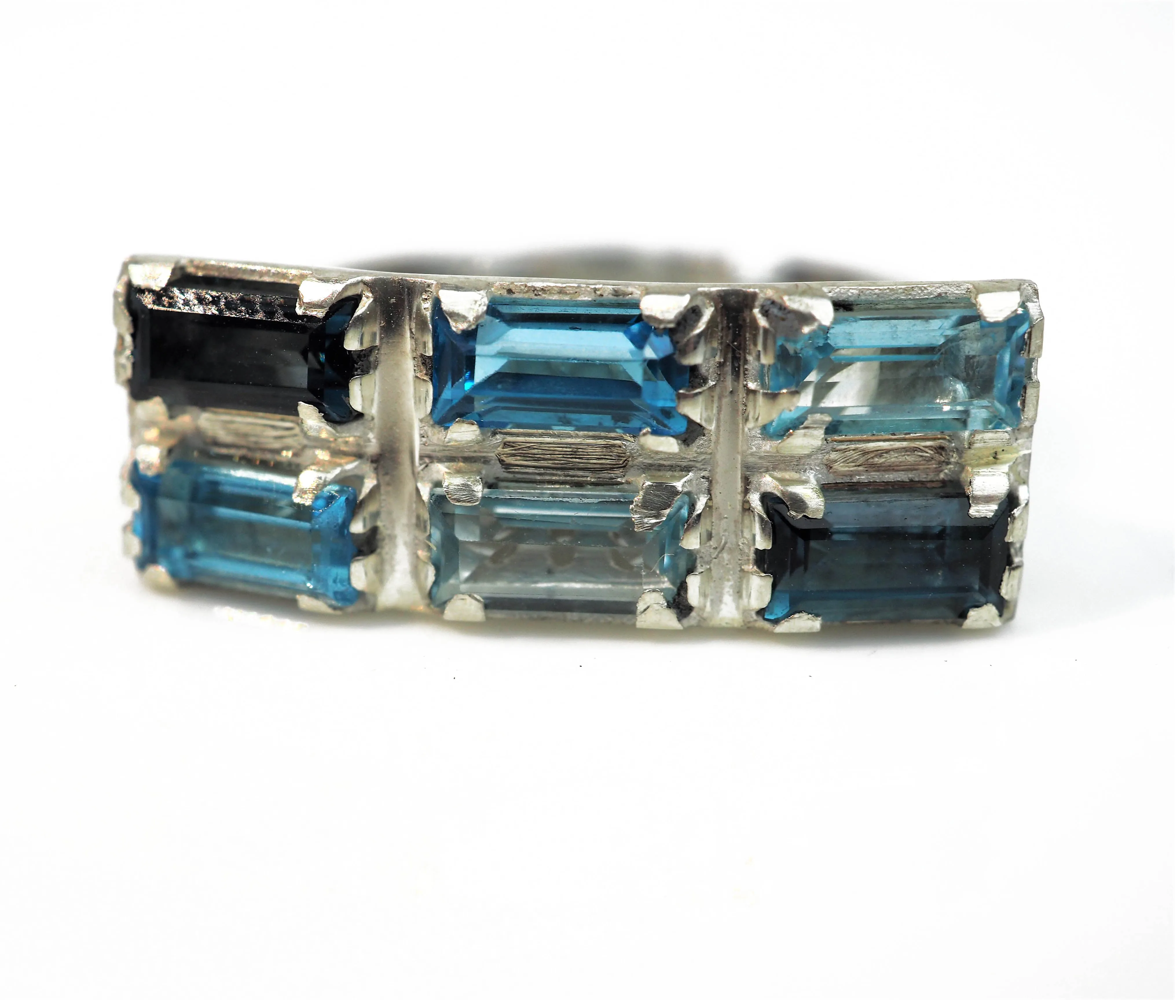Franklin, John – Silver Ring with Blue Topaz