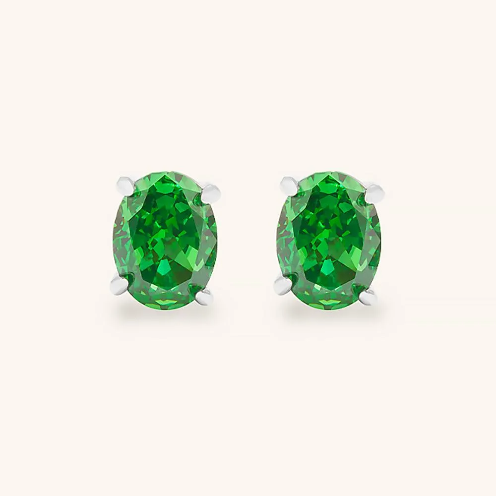 Harmony Oval Stud Earrings