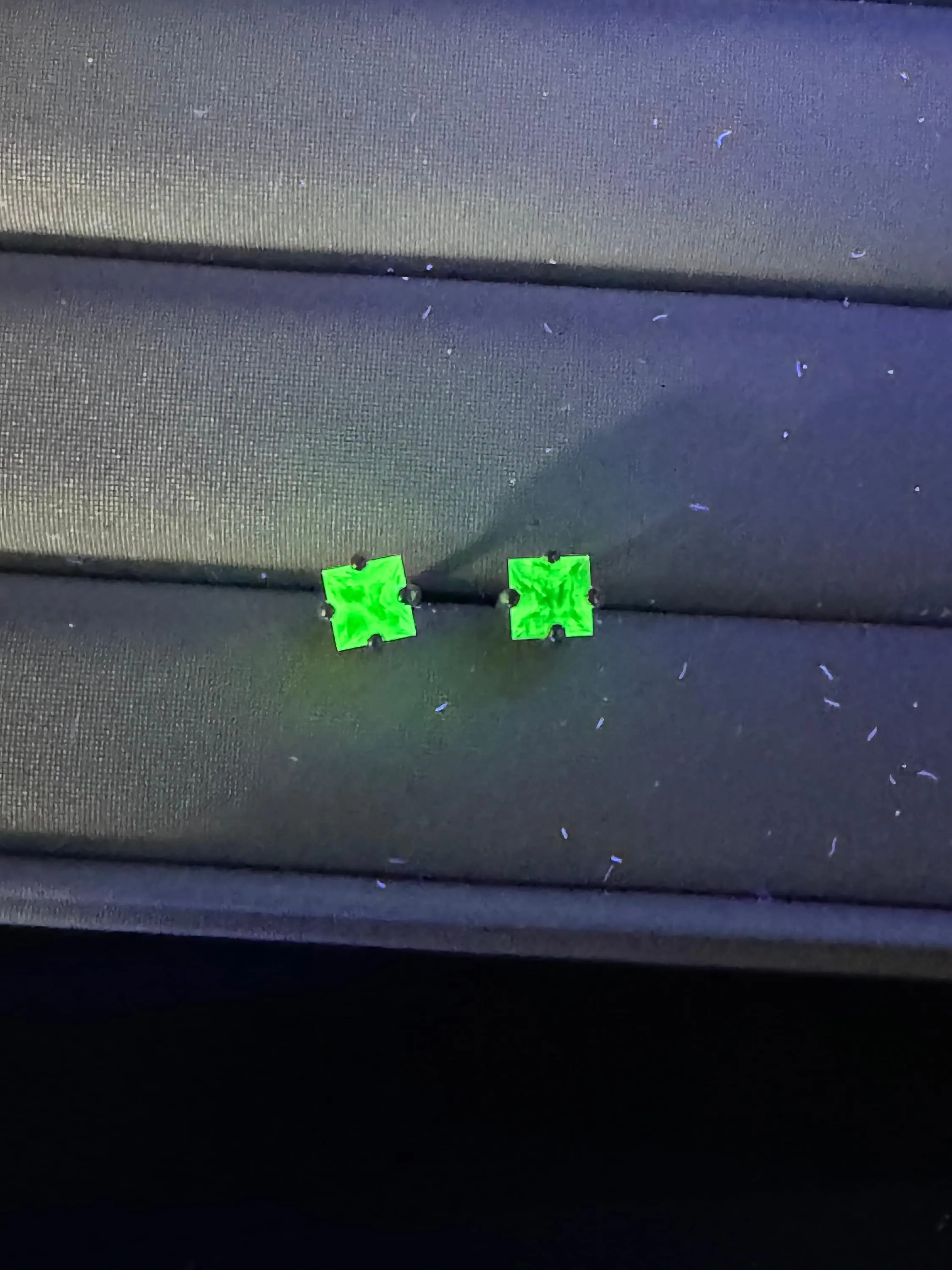 Hyalite Opal Earrings, Genuine Untreated Mexican Opals; 0.490cts