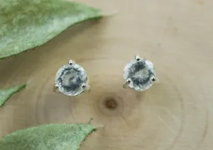 Hyalite Opal Earrings, Genuine Untreated Mexican Opals; 0.625cts