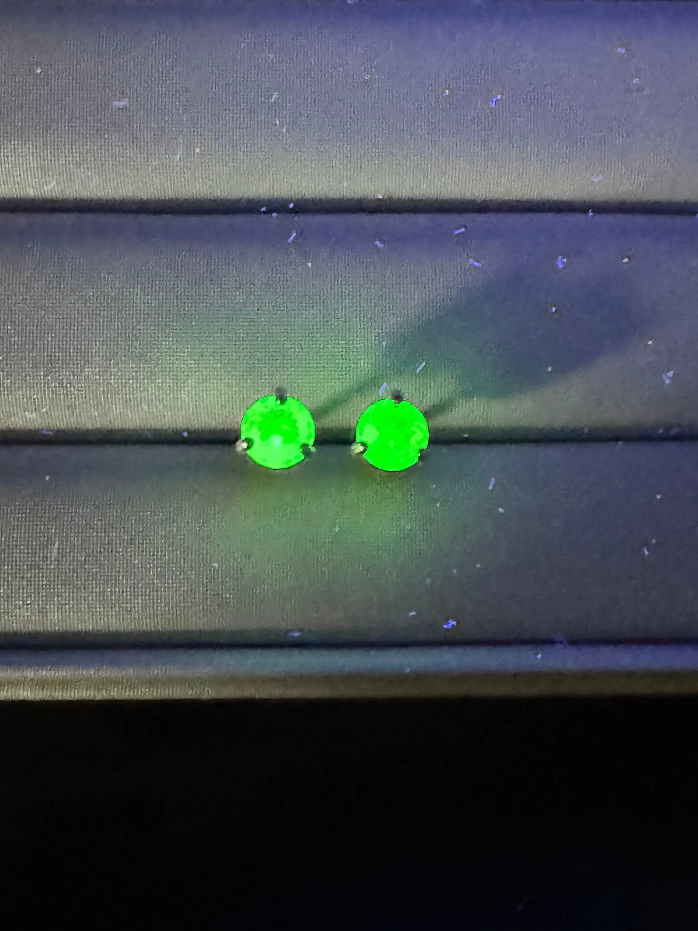 Hyalite Opal Earrings, Genuine Untreated Mexican Opals; 0.625cts