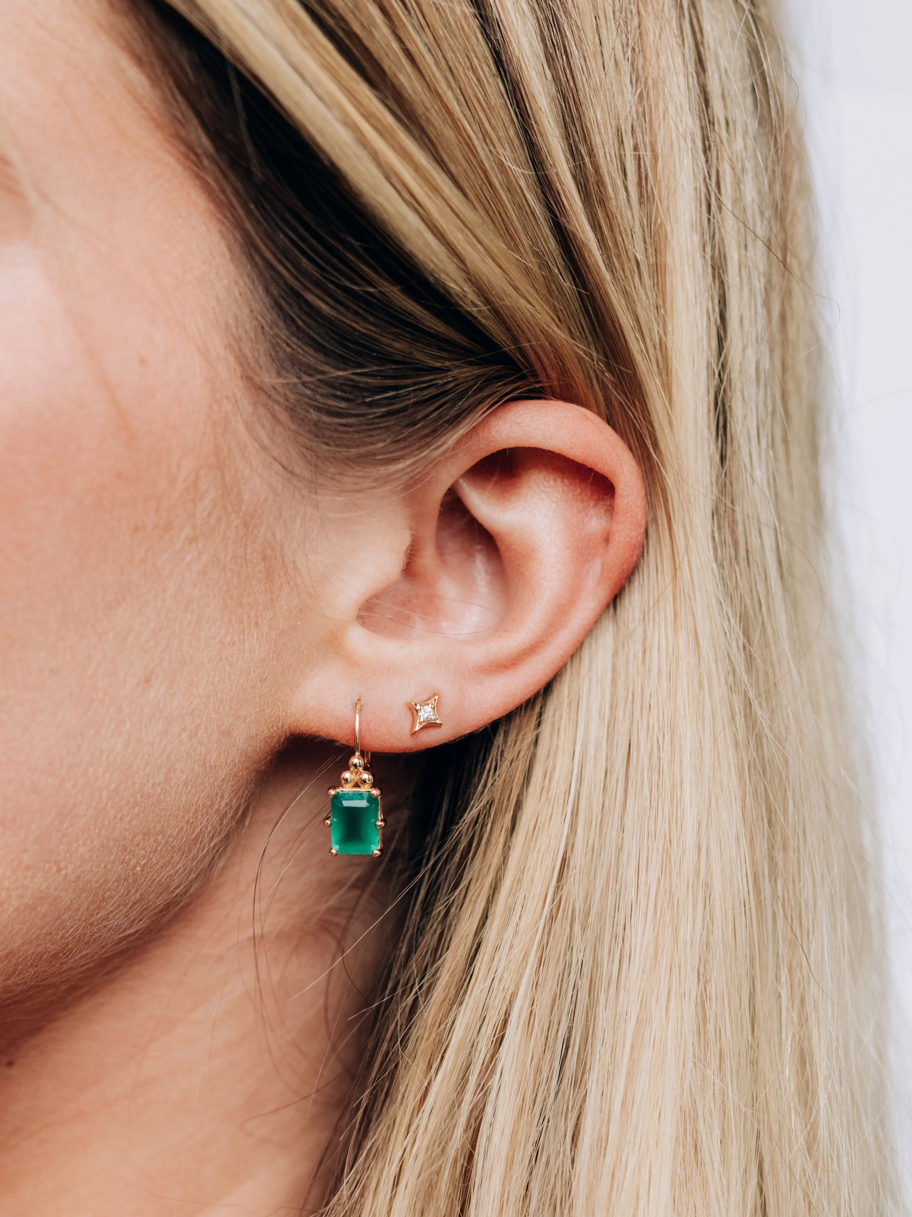 Jac Jo Mini Gothic Diamond Studs