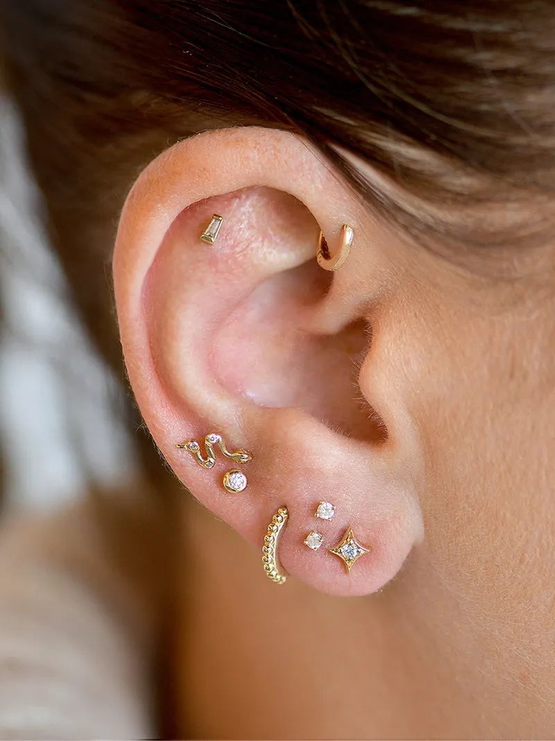 Jac Jo Mini Gothic Diamond Studs