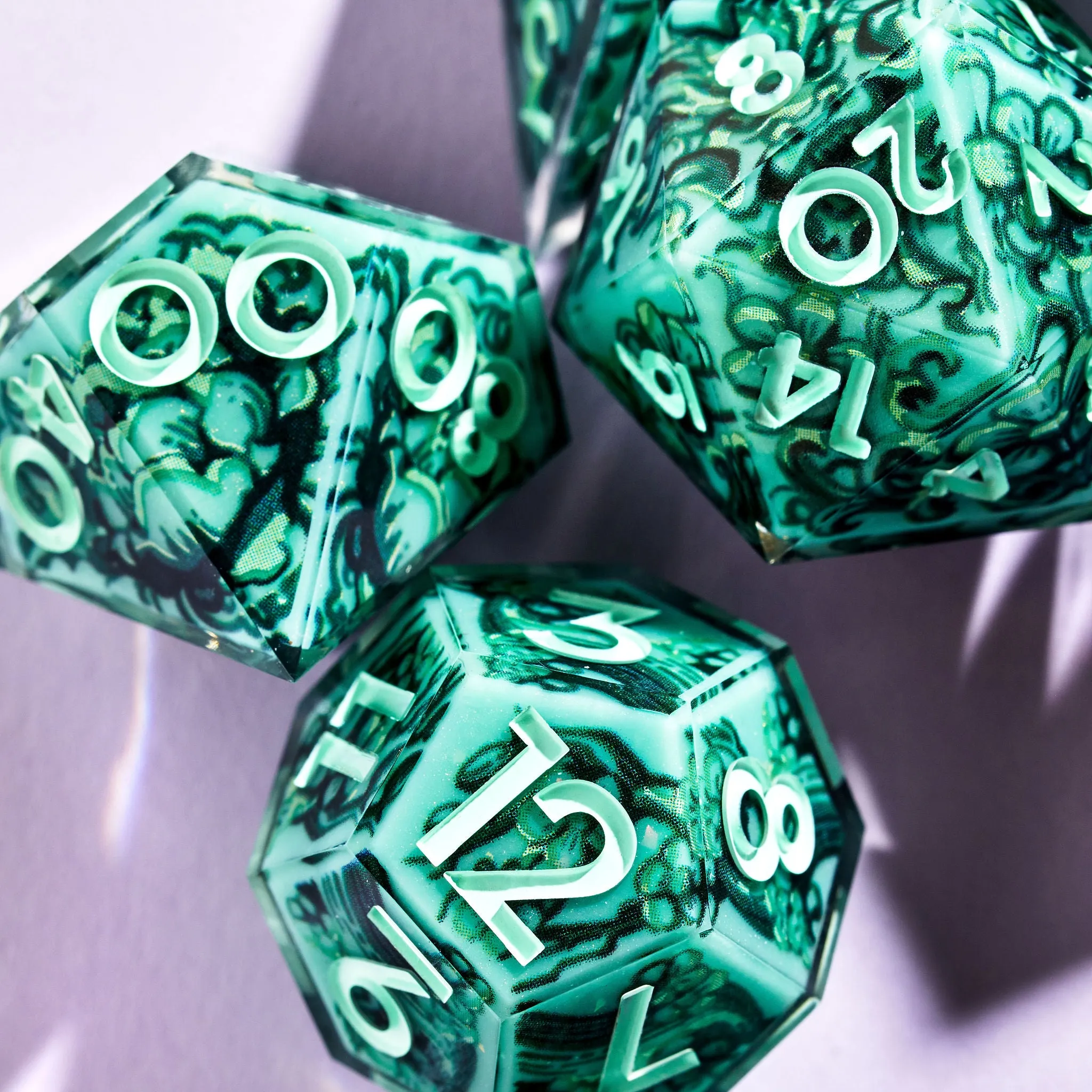Jade Iconic 7-Piece Dice Set