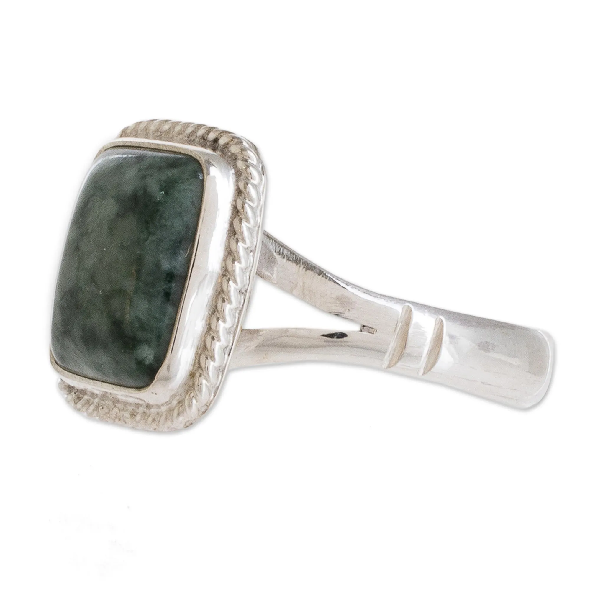 Jade Jewelry Artisan Crafted Ring - Life Divine | NOVICA