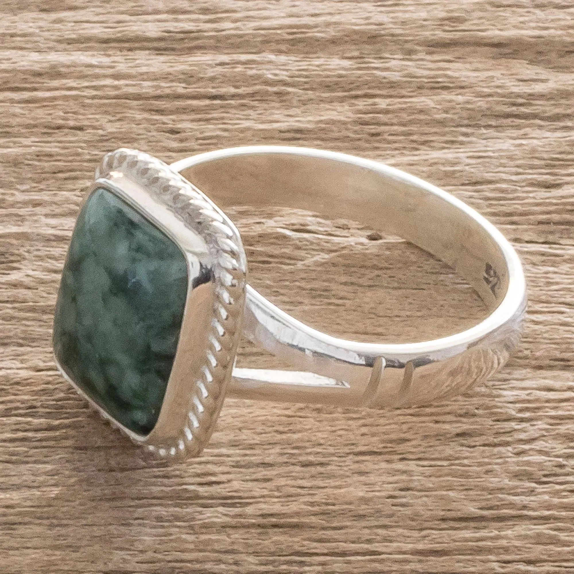 Jade Jewelry Artisan Crafted Ring - Life Divine | NOVICA