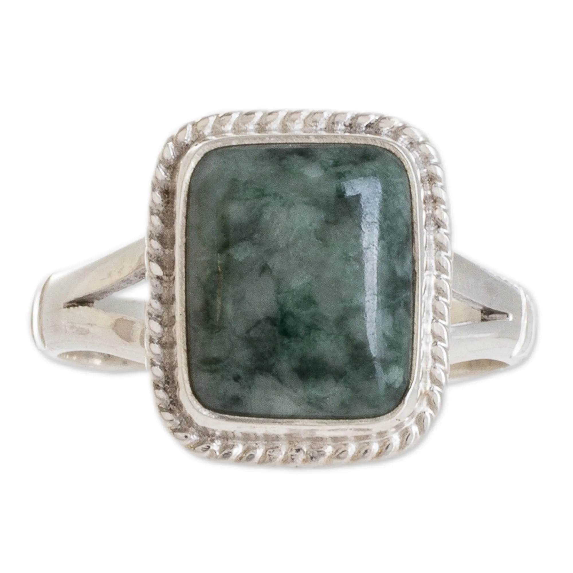 Jade Jewelry Artisan Crafted Ring - Life Divine | NOVICA