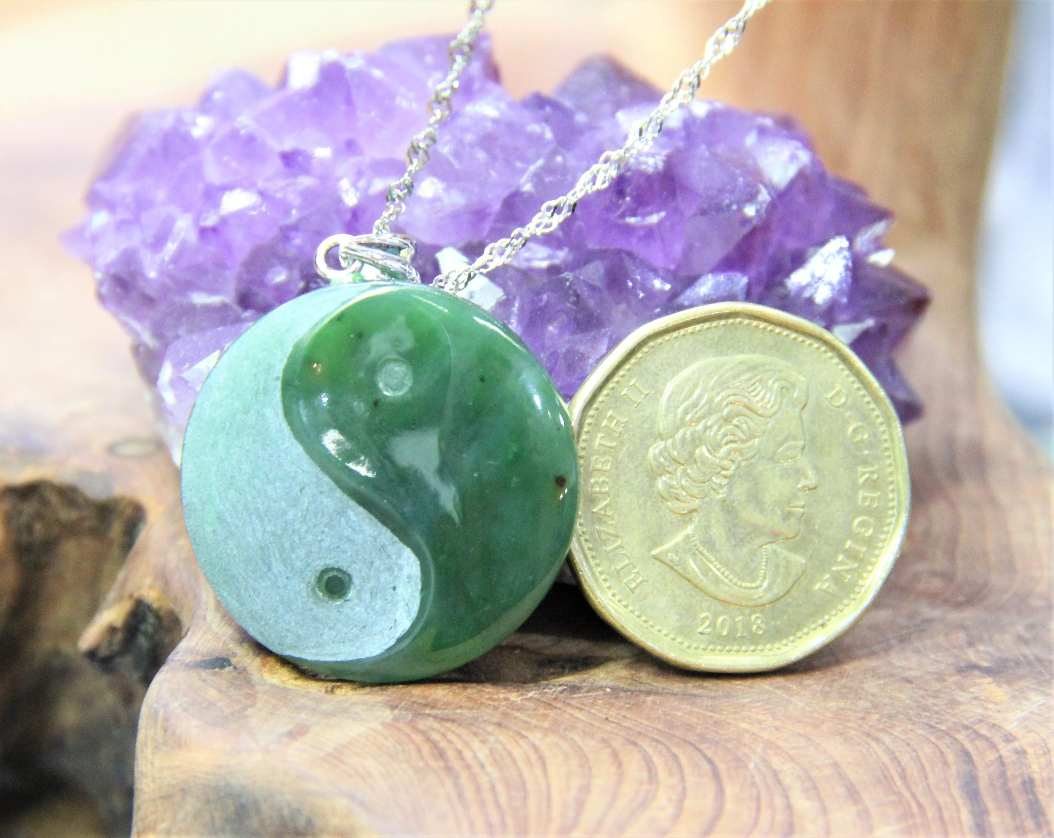 JADE TAI CHI PENDANT  #1093