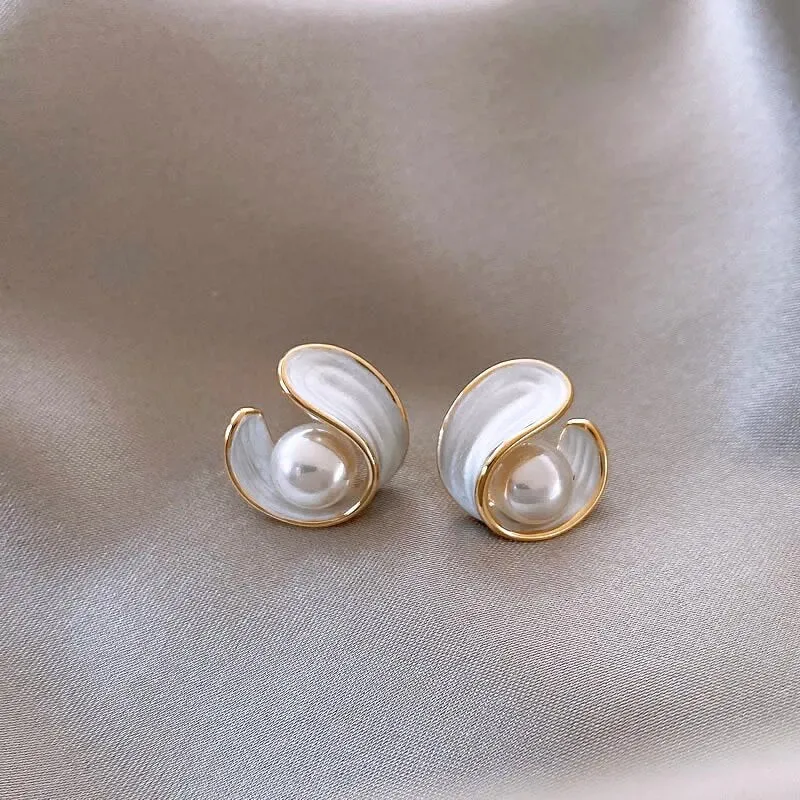Joanna- Luxury White Opal Earrings