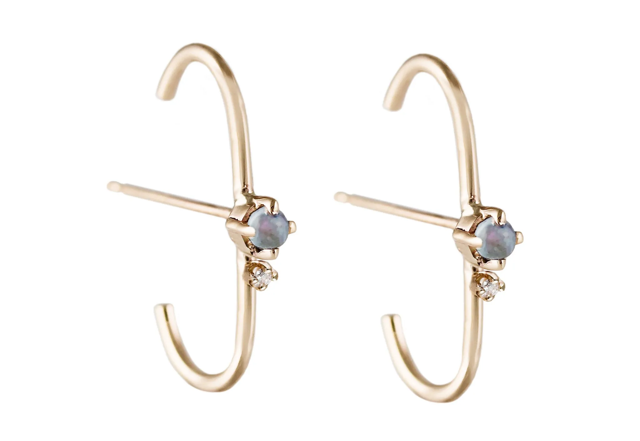 KITTA OPAL WITH DIAMOND STUDS