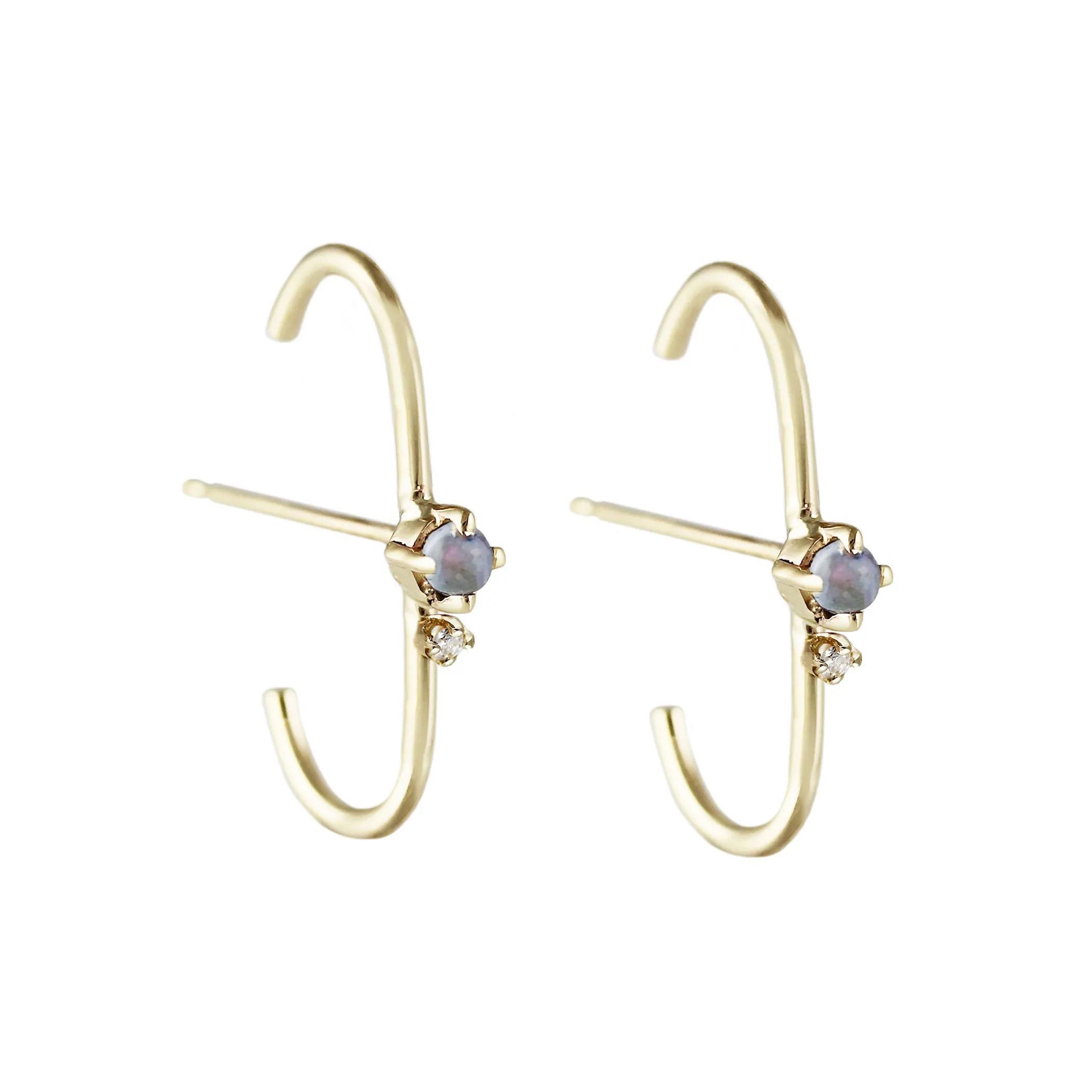 KITTA OPAL WITH DIAMOND STUDS