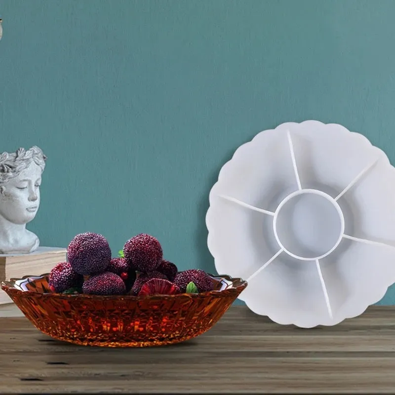 Large Elegant Silicone Resin Bowl Mold