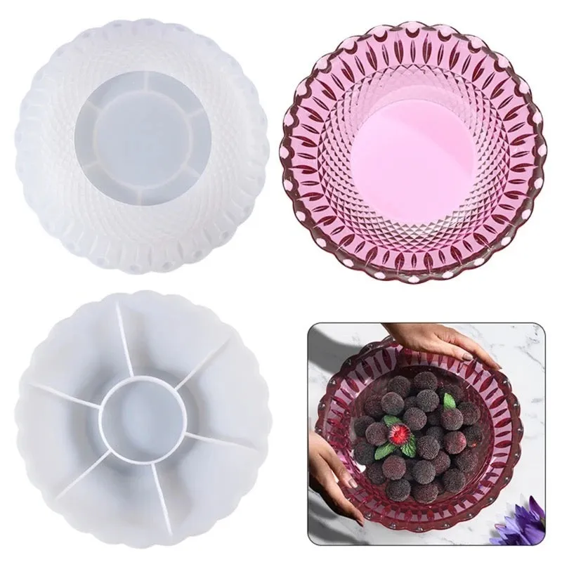 Large Elegant Silicone Resin Bowl Mold