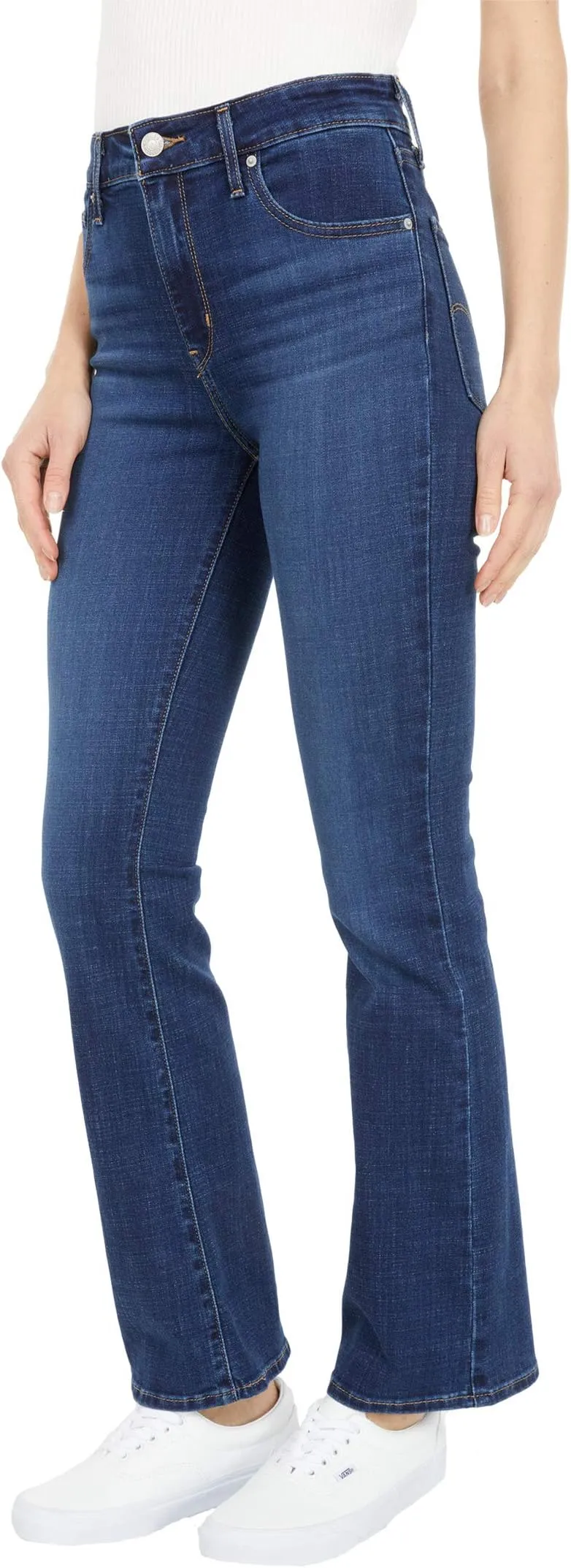 Levi's 725 High-Rise Bootcut Jeans in Lapis Dark Horse