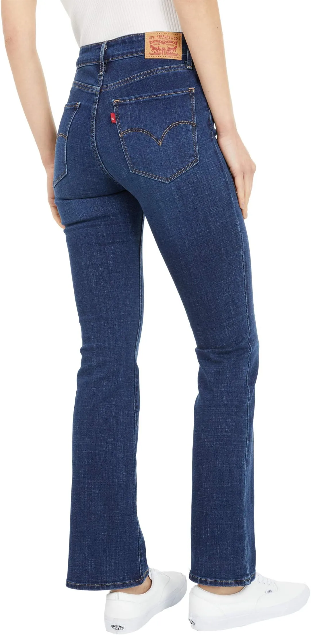 Levi's 725 High-Rise Bootcut Jeans in Lapis Dark Horse