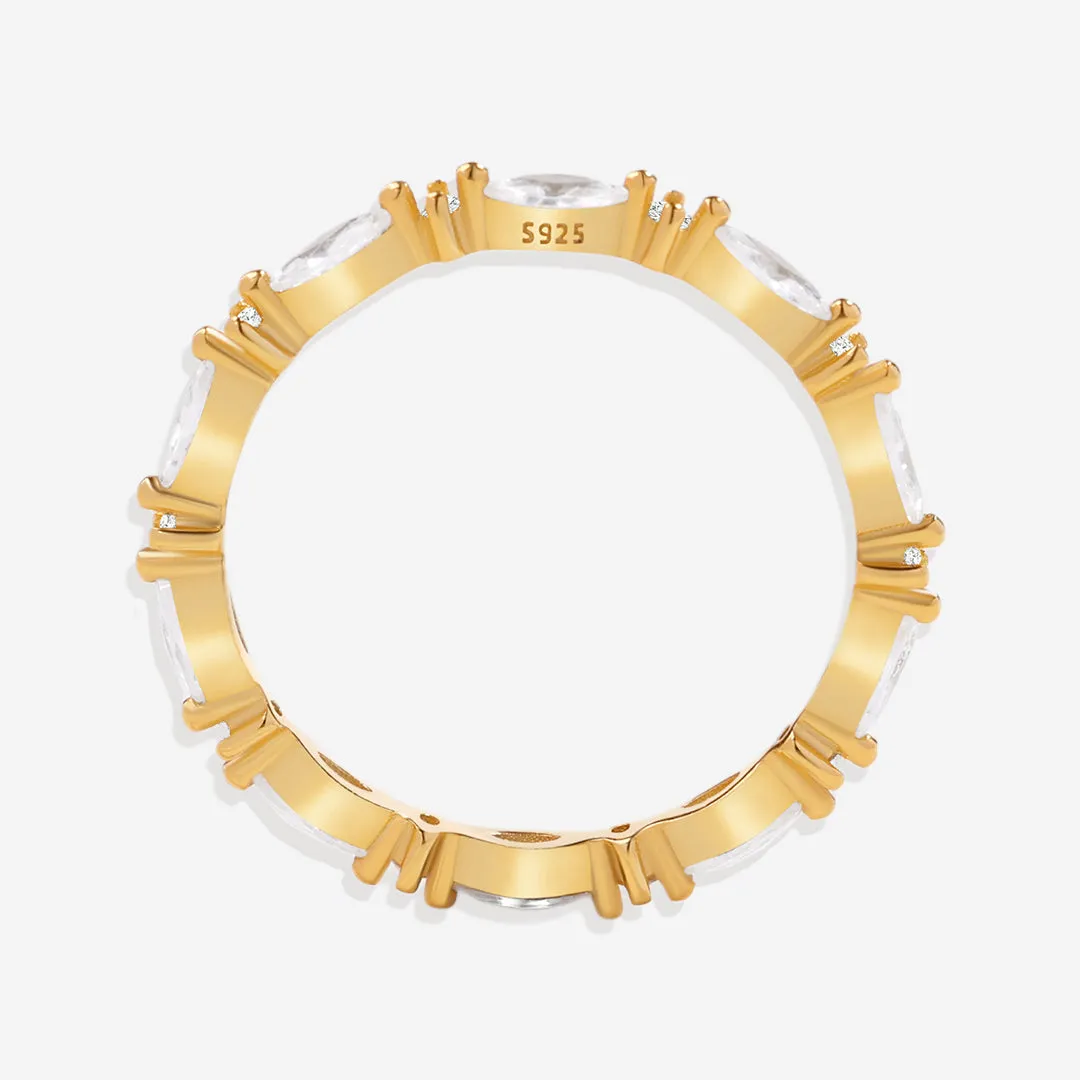 Marquis Gemstone Stacking Band