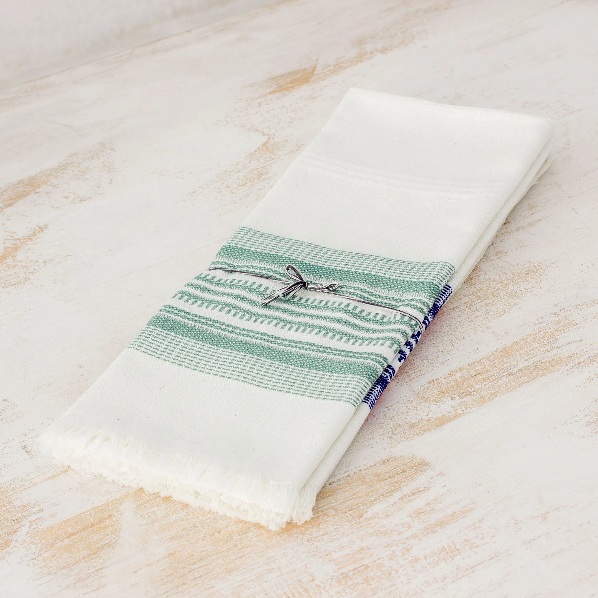 Multicolor 100% Cotton Dishtowels (Set of 3) - Village Fiesta | NOVICA