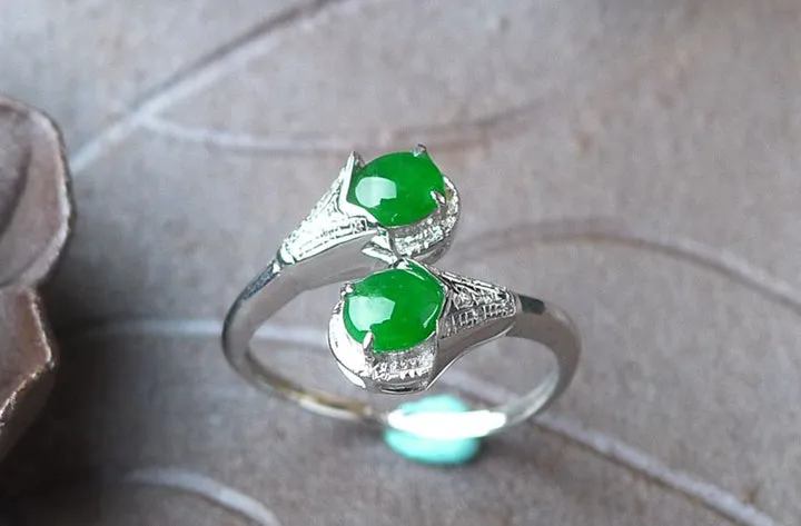 Natural Jade Ring Jadeite Ring TP17