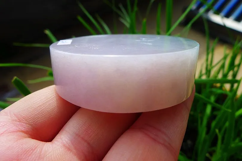 Natural Jade Rough Jadeite Raw (135g,5.6X5.6X1.55cm)