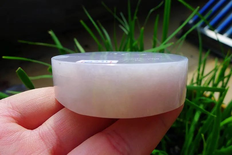 Natural Jade Rough Jadeite Raw (135g,5.6X5.6X1.55cm)