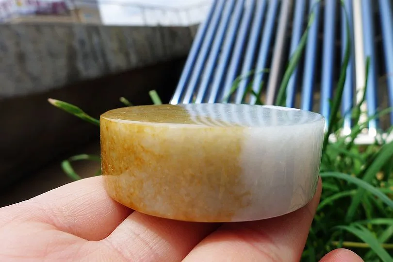 Natural Jade Rough Jadeite Raw (138g,5.5X5.5X1.7cm)