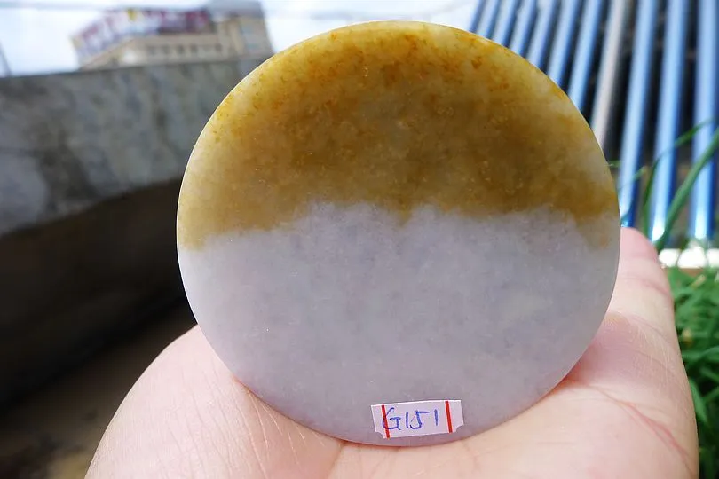 Natural Jade Rough Jadeite Raw (138g,5.5X5.5X1.7cm)