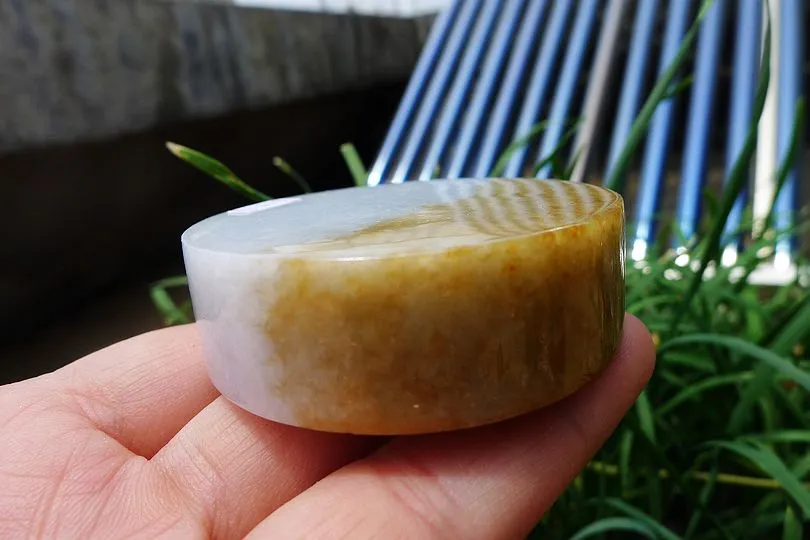 Natural Jade Rough Jadeite Raw (138g,5.5X5.5X1.7cm)