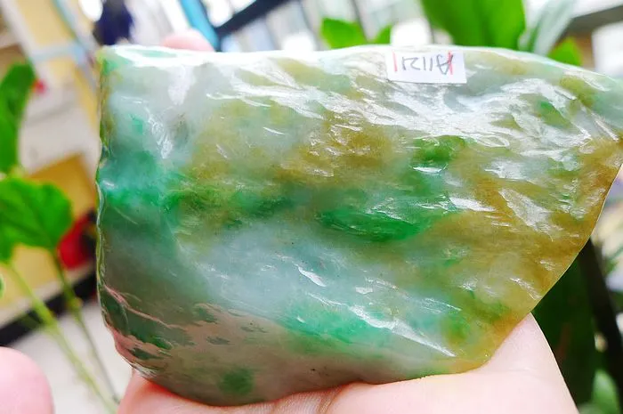 Natural Jade Rough Jadeite Raw (172g,9X5.7X2cm)