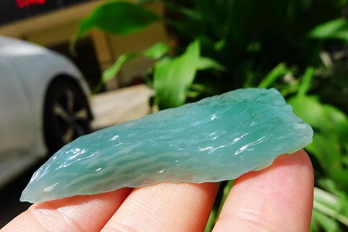 Natural Jade Rough Jadeite Raw (18.8g,5.9X2.4X0.8cm)