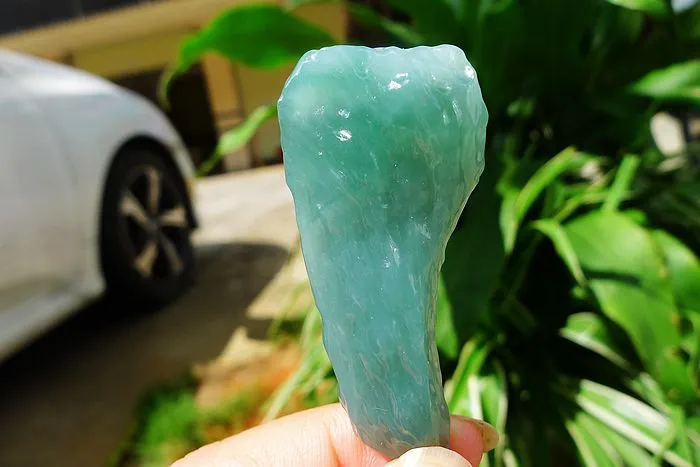 Natural Jade Rough Jadeite Raw (18.8g,5.9X2.4X0.8cm)