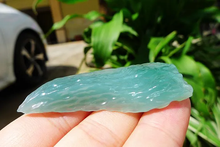 Natural Jade Rough Jadeite Raw (18.8g,5.9X2.4X0.8cm)