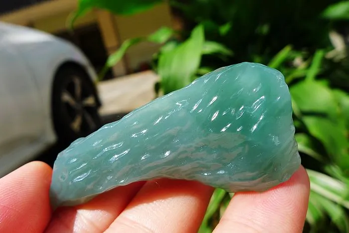 Natural Jade Rough Jadeite Raw (18.8g,5.9X2.4X0.8cm)