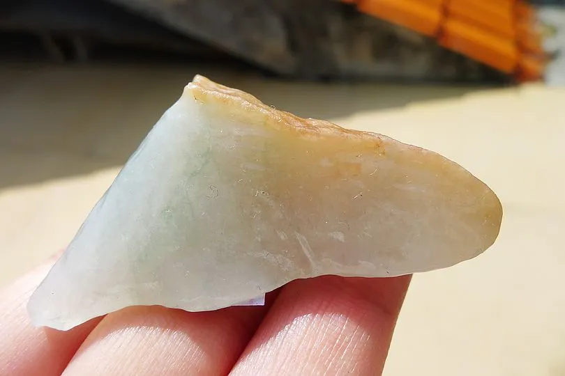 Natural Jade Rough Jadeite Raw (34g,5.5X3.X1.8cm)