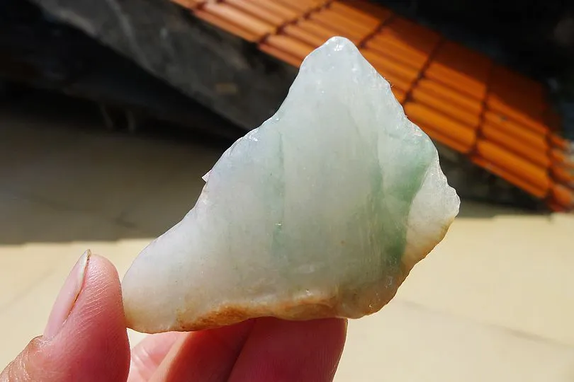 Natural Jade Rough Jadeite Raw (34g,5.5X3.X1.8cm)