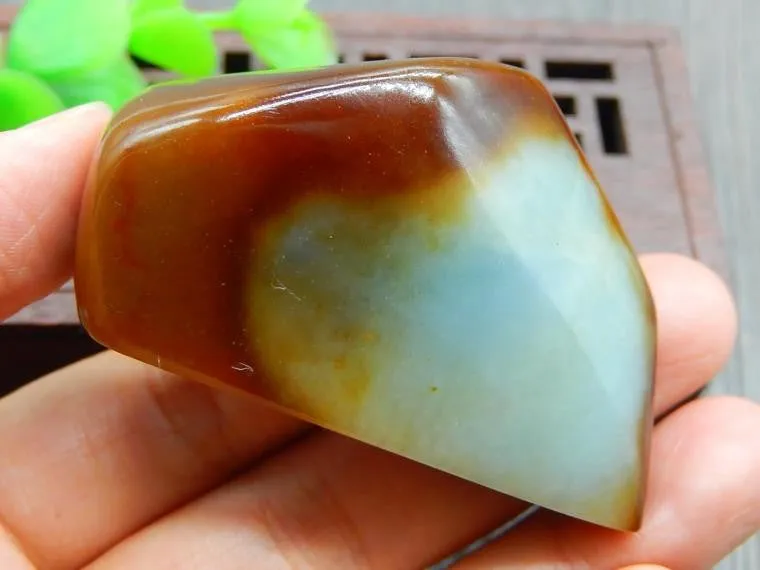 Natural Jade Rough Jadeite Raw (63g, 53X35X16mm)