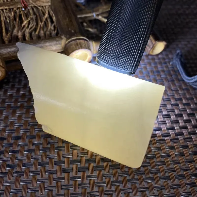 Natural Kunlun Jade Rough Nephrite Raw (245g,8.4X4.1cm)