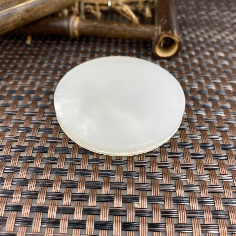Natural Kunlun Jade Rough Nephrite Raw (38g,5.2X0.6cm)